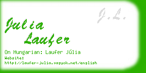 julia laufer business card